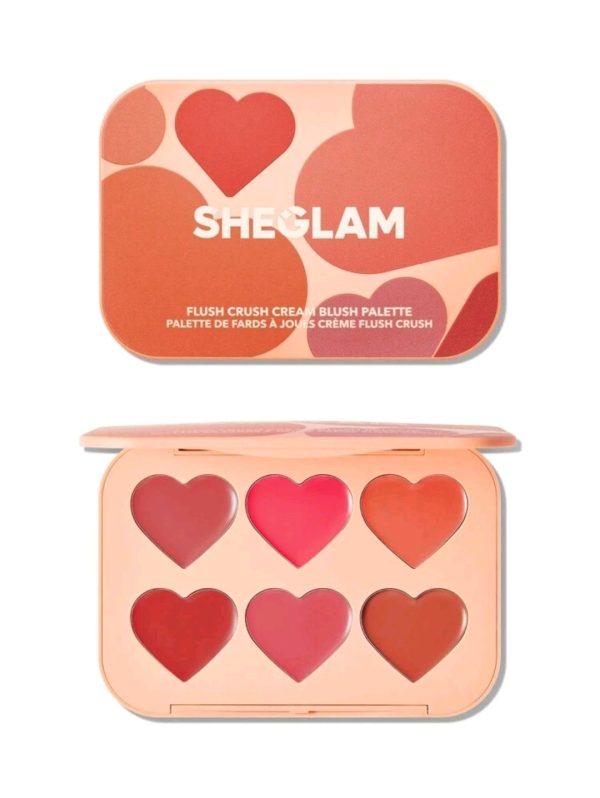پالت رژلب و رژگونه کرمی 6 تایی شیگلم sheglam